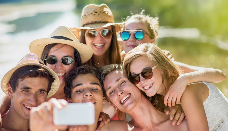 ragazzi selfie